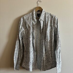 Floral J Crew Button Down Shirt